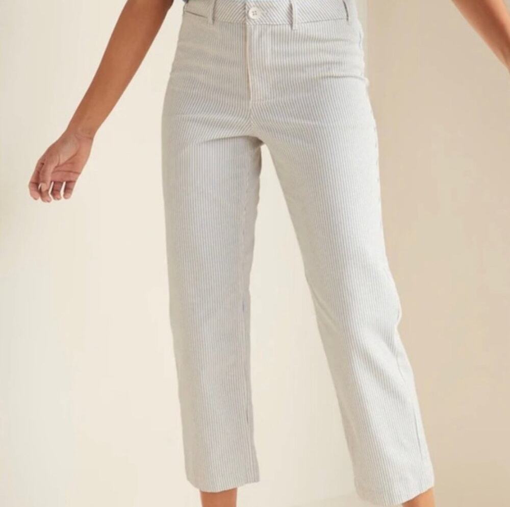 Old Navy Wide Leg Extra High Rise Pin-stripe Pants Size 12